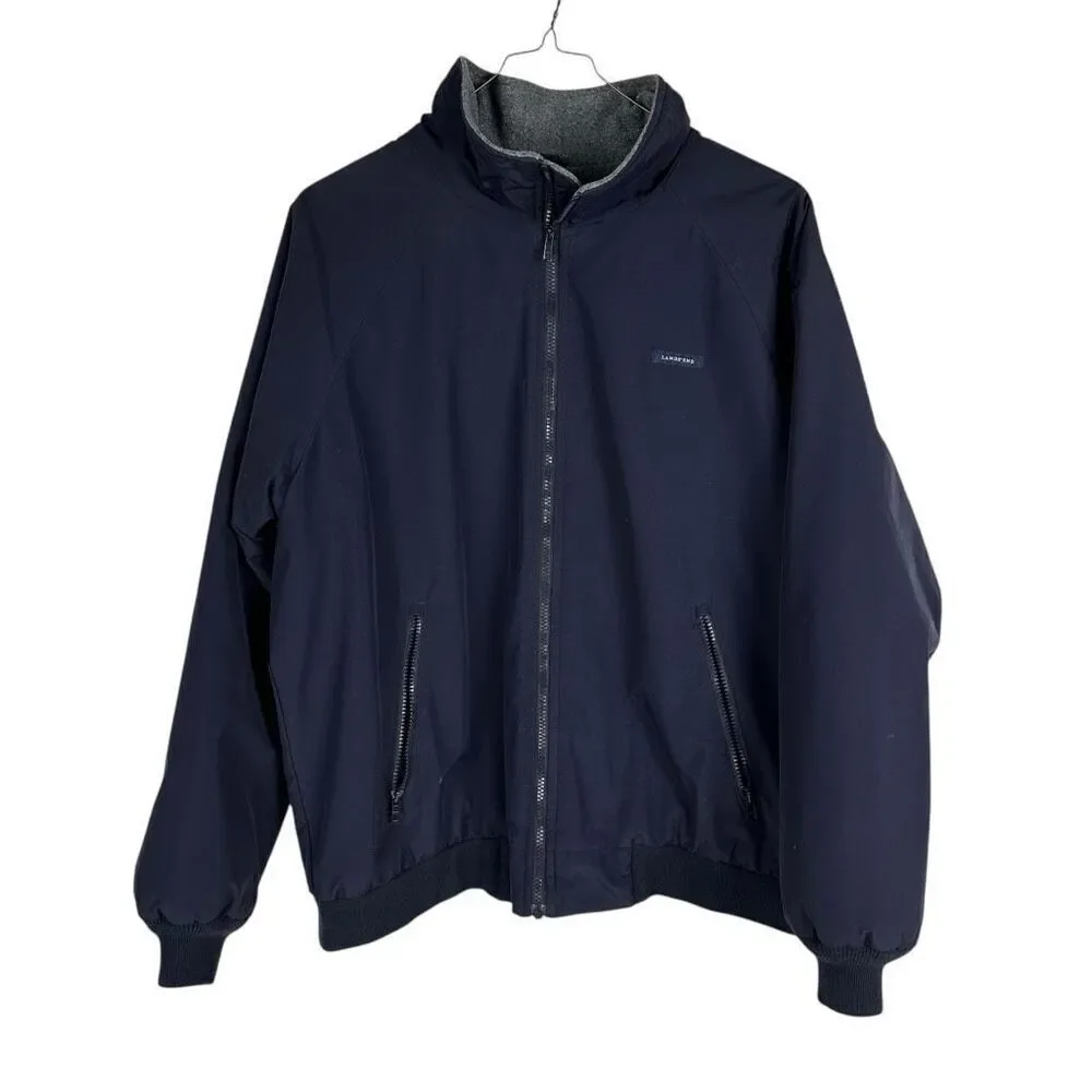 Lands End Navy Men’s Nylon Jacket size Large 42-44